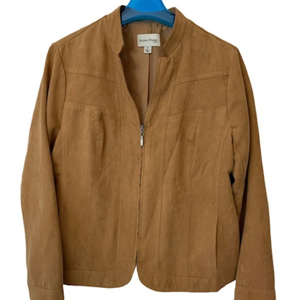 Ladies Light Tan Jacket Size 8P